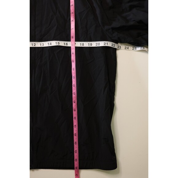 NWT Victoria Secret PINK Mock Neck Anorak Black  Windbreaker Jacket L/XL  Hood - Picture 2 of 11